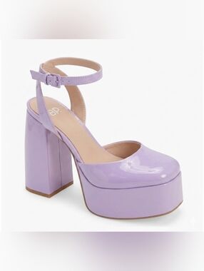 ​BP. Danni Platform Pump Square Toe, Lilac Purple – Size 7.5M - Great Condition!